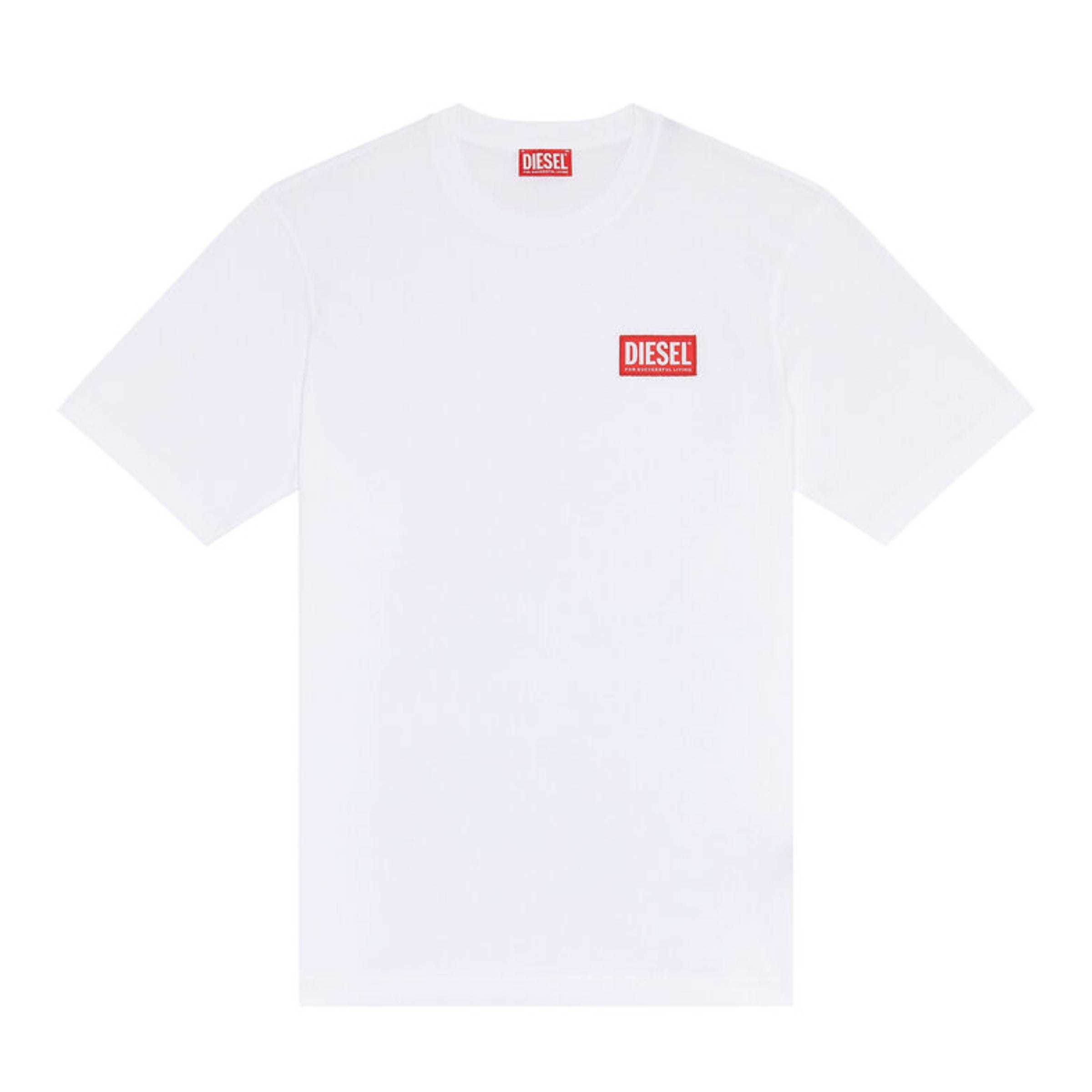 Diesel T-Shirt Jacquard Logo Patch White